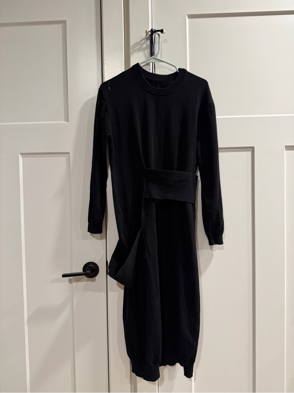JNBY Black Deconstructed Knit Dress